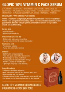 GLOPIC 10% VITAMIN C FACE SERUM