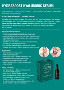 HYDRABOOST HYALURONIC SERUM